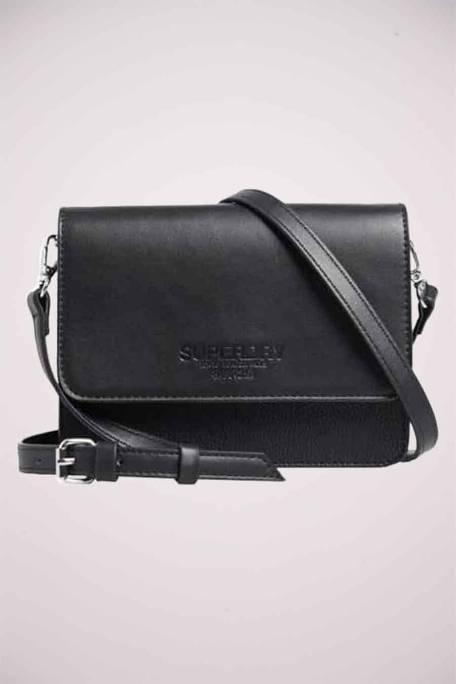 Handtas Zwart SUPERDRY W9110123A 02A BLACK POINTCARRE